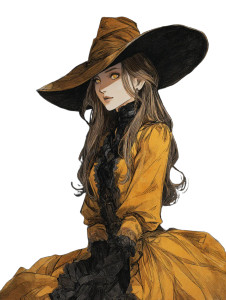 Evil Witch Portrait V4 Vinyl Car Decal Sticker – Waterproof & UV-Resistant 4.1066666666666665"