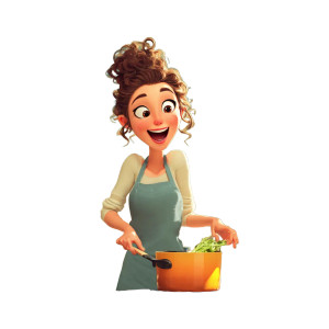 Cheerful Cooking Woman V3 Vinyl Car Decal Sticker – Waterproof & UV-Resistant 3.4133333333333336" Cheerful Cooking Woman V3 Vinyl Car Decal Sticker – Waterproof & UV-Resistant 3.4133333333333336"