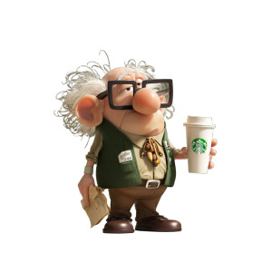 Daddy Earbucks Vinyl Car Decal Sticker – Waterproof & UV-Resistant 3.4133333333333336"