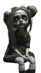 Tormented Sad Doll V2 Vinyl Car Decal Sticker – Waterproof & UV-Resistant 9.706666666666667"