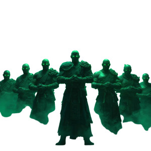 Warcraft Monks Pose Vinyl Car Decal Sticker – Waterproof & UV-Resistant 3.4133333333333336"