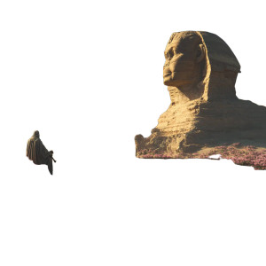 Ödipus And Sphinx Vinyl Car Decal Sticker – Waterproof & UV-Resistant 3.4133333333333336"