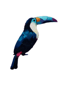Toucan On Banksia Vinyl Car Decal Sticker – Waterproof & UV-Resistant 8.32"