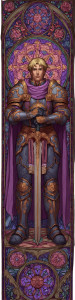 Royal Knight Portrait Vinyl Car Decal Sticker – Waterproof & UV-Resistant 14.506666666666666"