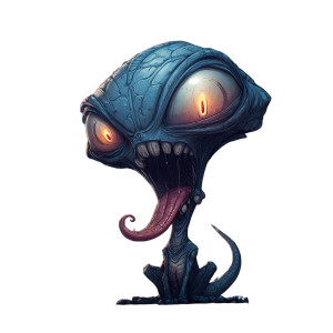 Cartoon Alien Monster Vinyl Car Decal Sticker – Waterproof & UV-Resistant 3.4133333333333336"