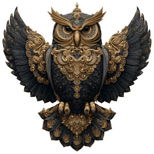Majestic Golden Owl Vinyl Car Decal Sticker – Waterproof & UV-Resistant 3.4133333333333336" Majestic Golden Owl Vinyl Car Decal Sticker – Waterproof & UV-Resistant 3.4133333333333336"