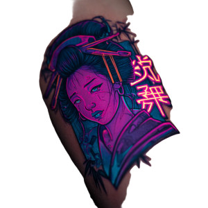 Vaporwave Geisha Tattoo Vinyl Car Decal Sticker – Waterproof & UV-Resistant 3.4133333333333336" Vaporwave Geisha Tattoo Vinyl Car Decal Sticker – Waterproof & UV-Resistant 3.4133333333333336"