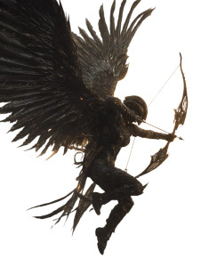 Angelic Archer Vinyl Car Decal Sticker – Waterproof & UV-Resistant 8.213333333333333"