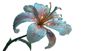 Cyberpunk Lily V3 Vinyl Car Decal Sticker – Waterproof & UV-Resistant 5.4