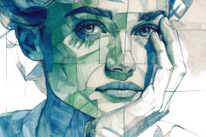 Cubist Contemplation Vinyl Car Decal Sticker – Waterproof & UV-Resistant 5.97333333333333 Cubist Contemplation Vinyl Car Decal Sticker – Waterproof & UV-Resistant 5.97333333333333