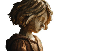Wooden Girl Vinyl Car Decal Sticker – Waterproof & UV-Resistant 2.72"
