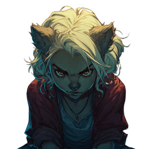 Blonde Werewolf Girl Vinyl Car Decal Sticker – Waterproof & UV-Resistant 3.4133333333333336" Blonde Werewolf Girl Vinyl Car Decal Sticker – Waterproof & UV-Resistant 3.4133333333333336"