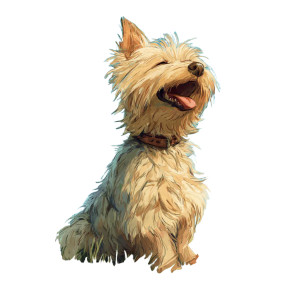 Ghibli Yorkshire Terrier Vinyl Car Decal Sticker – Waterproof & UV-Resistant 3.4133333333333336"