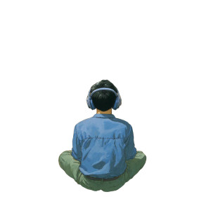 Schoolboy With Headset Vinyl Car Decal Sticker – Waterproof & UV-Resistant 3.4133333333333336"