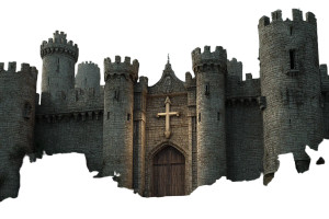 Medieval Castle Vinyl Car Decal Sticker – Waterproof & UV-Resistant 2.986666666666667"