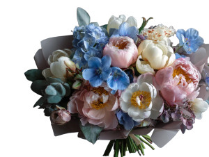 Luxurious Flower Bouquet Vinyl Car Decal Sticker – Waterproof & UV-Resistant 6.1866666666666665"