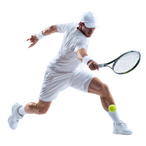 Tennis Player Action V13 Vinyl Car Decal Sticker – Waterproof & UV-Resistant 3.4133333333333336"