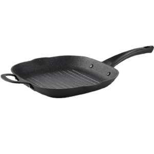 The Ultimate 11x11 Cast Iron Grill Pan | The Rock.Tec Surface | Exceptional Heat Distribution