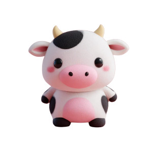 Kawaii 3D Cow Vinyl Car Decal Sticker – Waterproof & UV-Resistant 3.4133333333333336" Kawaii 3D Cow Vinyl Car Decal Sticker – Waterproof & UV-Resistant 3.4133333333333336"