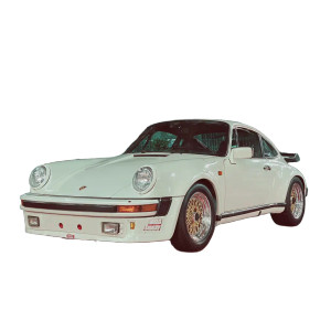 Old White Sport Car Vinyl Car Decal Sticker – Waterproof & UV-Resistant 3.4133333333333336" Old White Sport Car Vinyl Car Decal Sticker – Waterproof & UV-Resistant 3.4133333333333336"