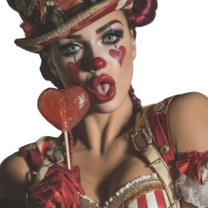 Gangster Clown Woman Vinyl Car Decal Sticker – Waterproof & UV-Resistant 3.4133333333333336" Gangster Clown Woman Vinyl Car Decal Sticker – Waterproof & UV-Resistant 3.4133333333333336"