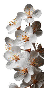 Cherry Blossoms Close-Up V3 Vinyl Car Decal Sticker – Waterproof & UV-Resistant 5.12"