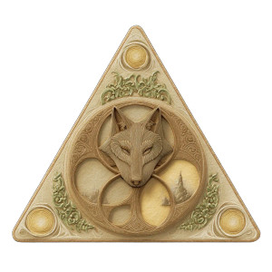 Medieval Village Crest Vinyl Car Decal Sticker – Waterproof & UV-Resistant 6.826666666666667"