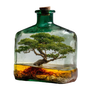 Bonsai In Bottle Vinyl Car Decal Sticker – Waterproof & UV-Resistant 3.4133333333333336" Bonsai In Bottle Vinyl Car Decal Sticker – Waterproof & UV-Resistant 3.4133333333333336"