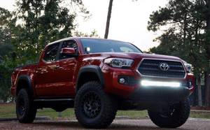 Illuminate the Night with Cali Raised LED | 32" Toyota Tacoma Light Bar, 300 Watt, Spot Beam, 30000 Lumens
