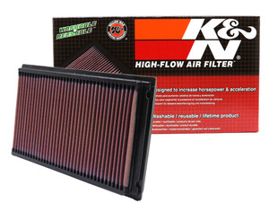 Increase Horsepower & Filtration with K & N Filters Air Filter | Washable, Reusable, Emissions Legal Increase Horsepower & Filtration with K & N Filters Air Filter | Washable, Reusable, Emissions Legal