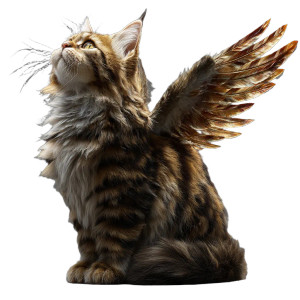 Winged Cat V5 Vinyl Car Decal Sticker – Waterproof & UV-Resistant 3.4133333333333336" Winged Cat V5 Vinyl Car Decal Sticker – Waterproof & UV-Resistant 3.4133333333333336"