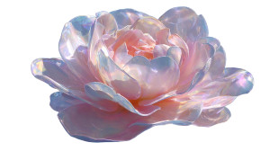 Crystal Gardenia Bloom Vinyl Car Decal Sticker – Waterproof & UV-Resistant 5.4