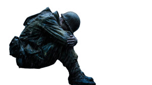 Lonely Ww2 Soldier Vinyl Car Decal Sticker – Waterproof & UV-Resistant 2.72"