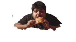 Indian Man Eating V2 Vinyl Car Decal Sticker – Waterproof & UV-Resistant 2.72"