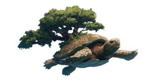 Space Turtle V2 Vinyl Car Decal Sticker – Waterproof & UV-Resistant 2.72"