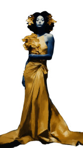Golden Coral Queen Vinyl Car Decal Sticker – Waterproof & UV-Resistant 9.706666666666667"