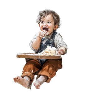Joyful Toddler Eating Vinyl Car Decal Sticker – Waterproof & UV-Resistant 3.4133333333333336" Joyful Toddler Eating Vinyl Car Decal Sticker – Waterproof & UV-Resistant 3.4133333333333336"