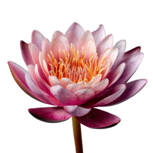 Pink Water Lily V2 Vinyl Car Decal Sticker – Waterproof & UV-Resistant 6.826666666666667"