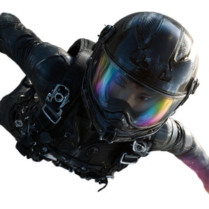 Skydiving Fashionista V2 Vinyl Car Decal Sticker – Waterproof & UV-Resistant 3.4133333333333336"