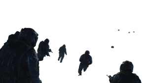 Futuristic Paratroopers Descent Vinyl Car Decal Sticker – Waterproof & UV-Resistant 2.72"