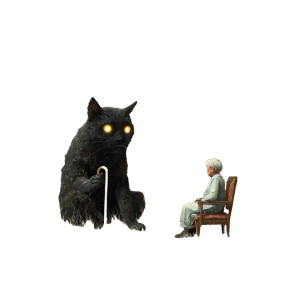 Giant Black Cat V3 Vinyl Car Decal Sticker – Waterproof & UV-Resistant 3.4133333333333336"