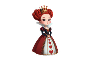 Cartoon Queen Vinyl Car Decal Sticker – Waterproof & UV-Resistant 2.986666666666667"