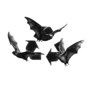 Bat Recycling Logos Vinyl Car Decal Sticker – Waterproof & UV-Resistant 3.4133333333333336"