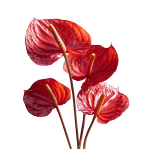 Anthurium Red Flowers Vinyl Car Decal Sticker – Waterproof & UV-Resistant 6.826666666666667"