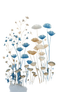 Wildflowers Illustration Vinyl Car Decal Sticker – Waterproof & UV-Resistant 4.4