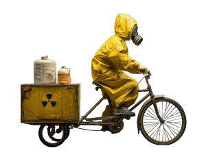 Child In Protective Suit Vinyl Car Decal Sticker – Waterproof & UV-Resistant 6.1866666666666665"