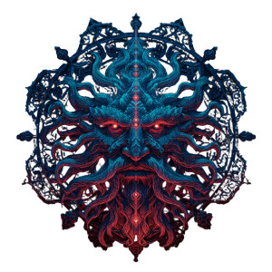 Angry Sorcerer'S Head Vinyl Car Decal Sticker – Waterproof & UV-Resistant 6.826666666666667"