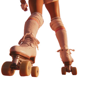 Retro Roller Skater V3 Vinyl Car Decal Sticker – Waterproof & UV-Resistant 6.826666666666667"