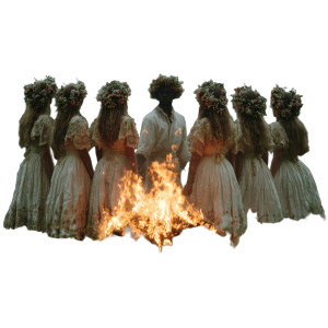 Dancing Swedish Girls Vinyl Car Decal Sticker – Waterproof & UV-Resistant 3.4133333333333336"