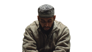 Crying Muslim Man Vinyl Car Decal Sticker – Waterproof & UV-Resistant 2.72"